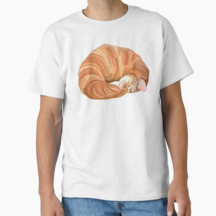 Ginger Orange Croissant Cat by Deborah Camp
