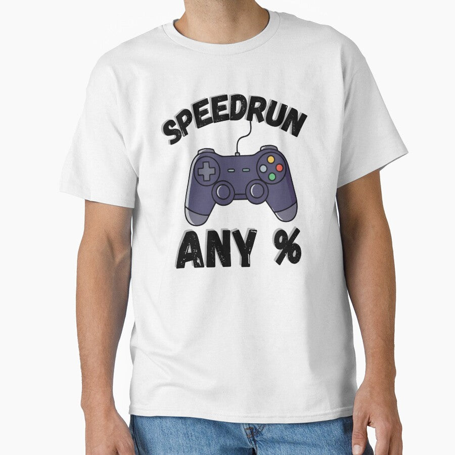Speedrun Any % – Gamer Controller Graphic Design by PHRASEandSTYLE