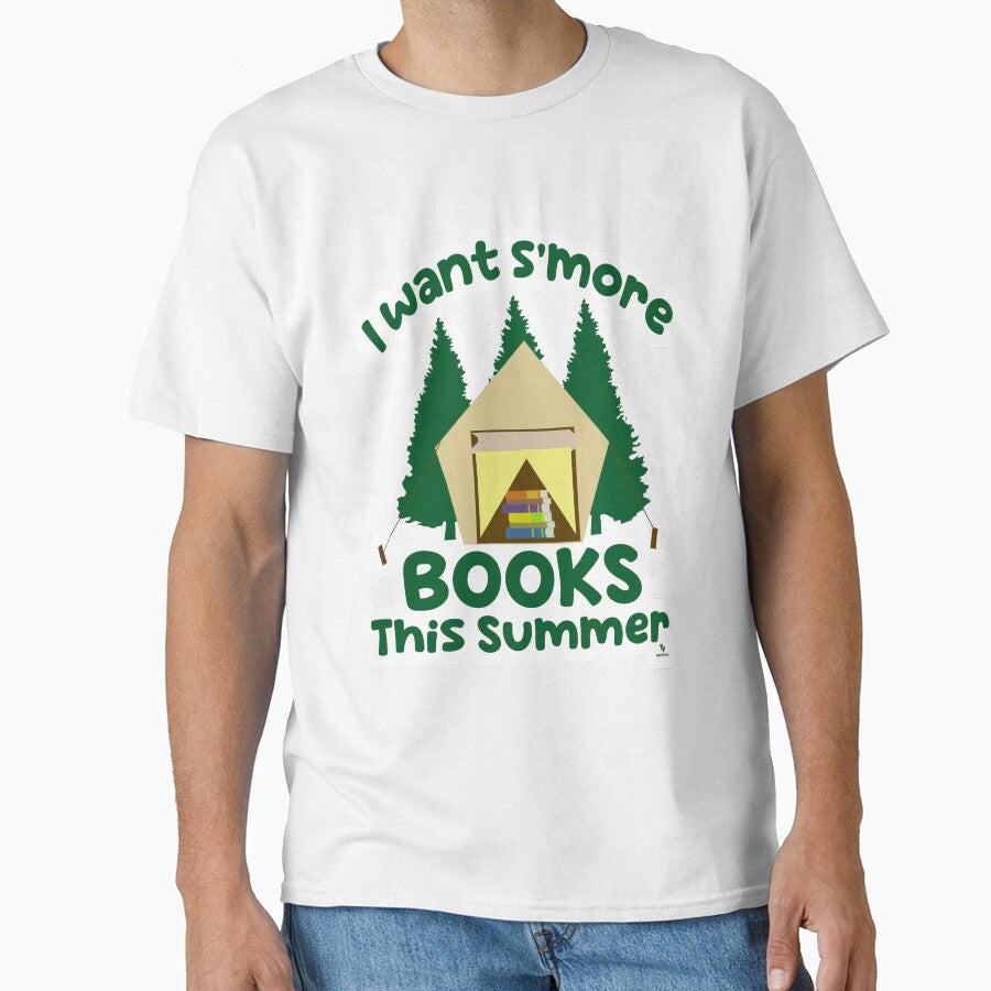 Smore Books Summer Funny Reading Slogan by mytshirtfort