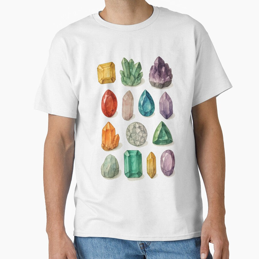Crystal Stone Set | Healing Gemstones Design | Spiritual and Mindfulness Artwork | Energy and Wellness Graphic by PaintedPixels01
