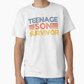 Funny Teenage Son Survivor Retro by JerdbordinShop