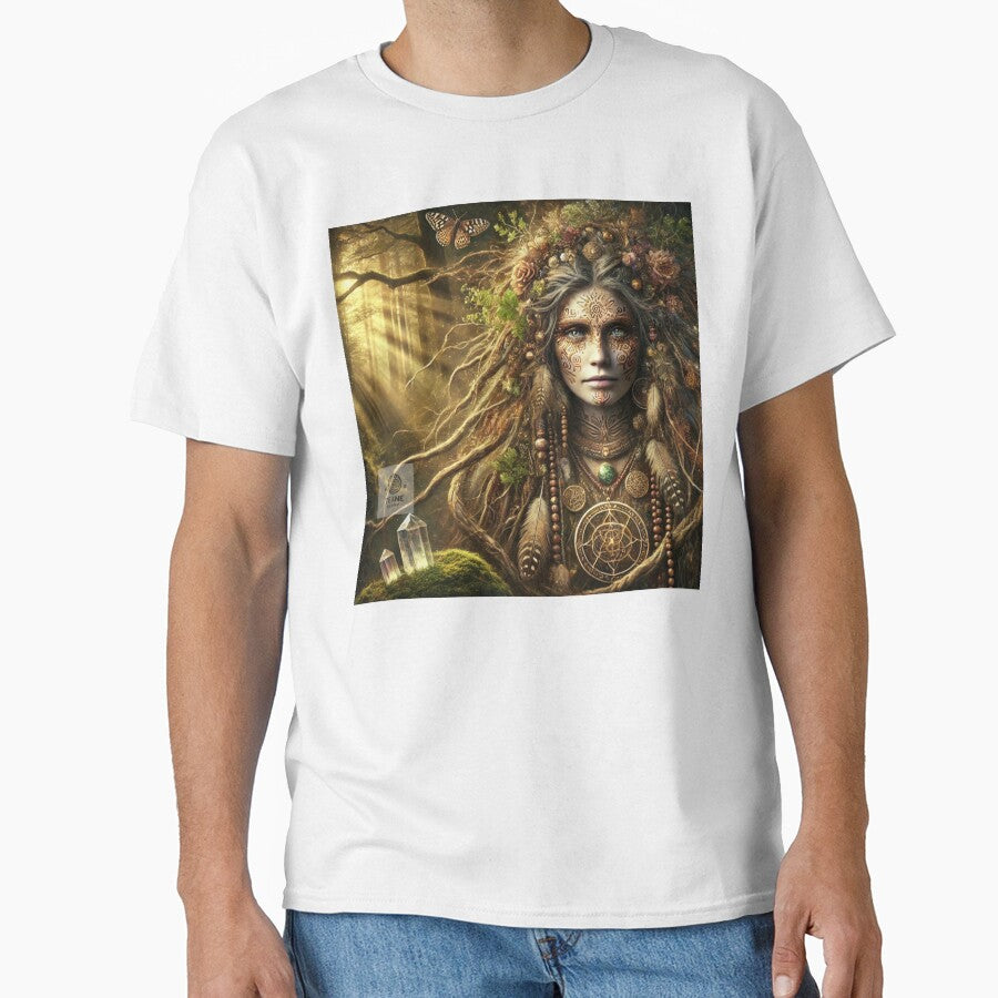 Earth Crystal Shaman - Guardian of Sacred Energy by Te-Ane