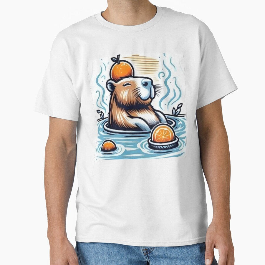 Chill Capybara in Yuzu Hot Spring by Samthecreator01