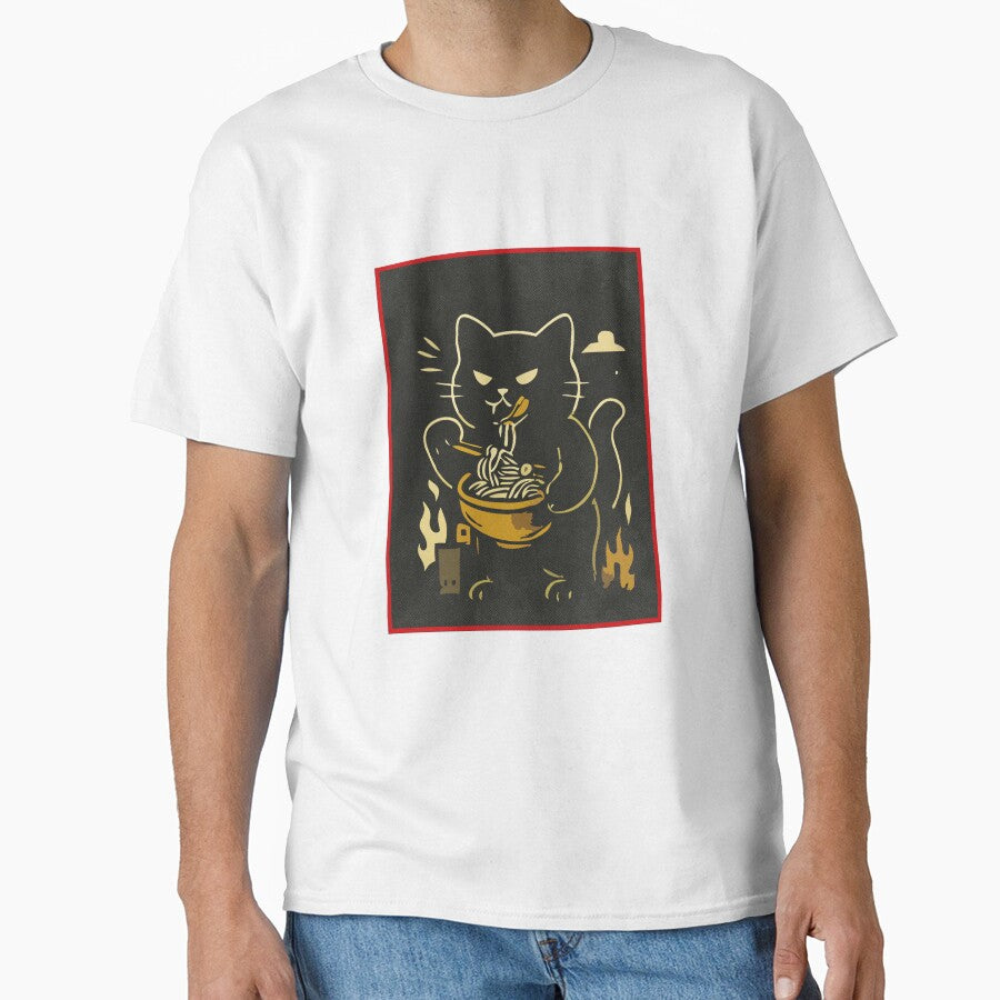 Spicy Noodle Cat – Bold Retro Ramen Art by sorryNOTsorry.brand
