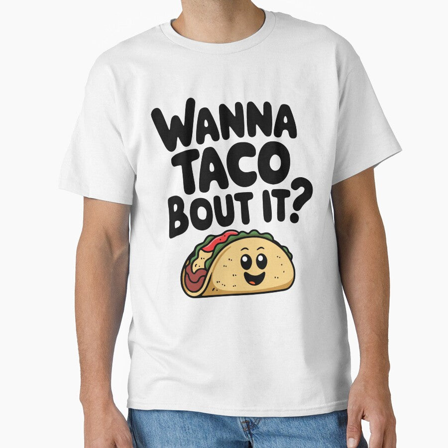 Wanna Taco Bout It! Funny Taco Pun by PMCreative