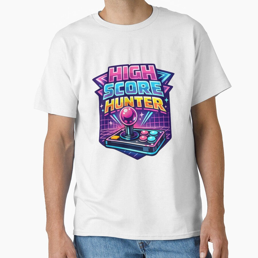 High Score Hunter Retro Arcade Gamer by athenaVart