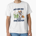 Just a Girl Who Loves Dogs & Matcha – Boston Terrier Puppy Cute Cartoon by The Real Life Symphony
