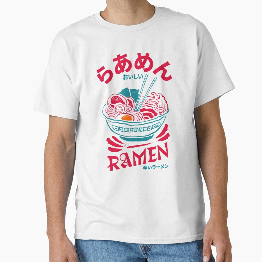 Spicy Japanese Ramen Bowl - Bold Graphic Streetwear - Delicious Noodle Art by Cyber Neko