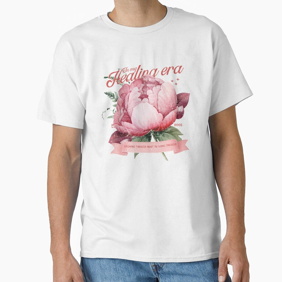 In My Healing Era - Vintage Floral Botanical Quote by Tattyarts