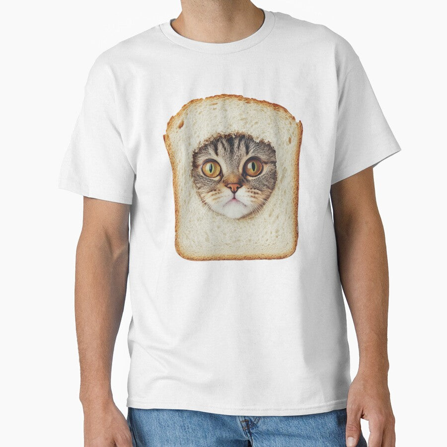 Cat Bread Face by RockFireMerch