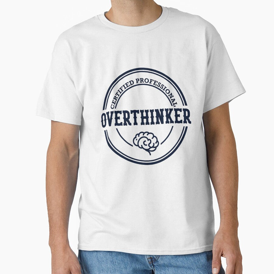 Certified Professional Overthinker Funny Retro Office Stamp by Yoshixv2