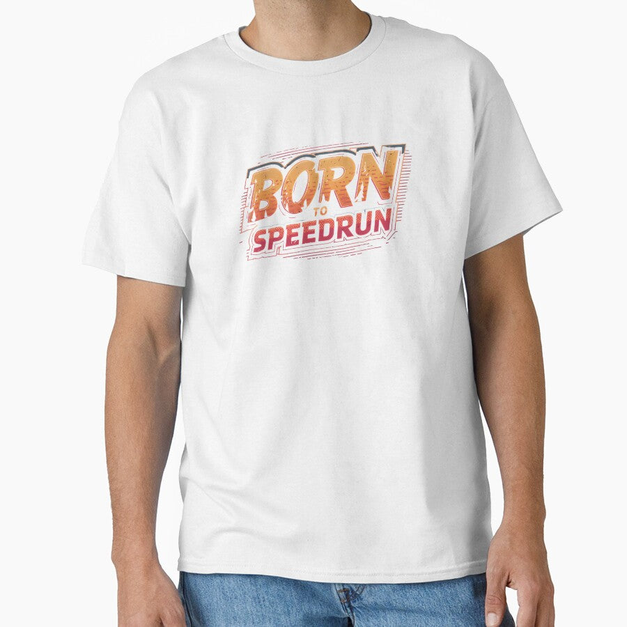 Born to Speedrun – Vintage Distressed Gamer Design by PHRASEandSTYLE