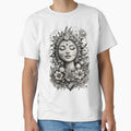 Blackwork Moon & Sun Tattoo – Smiling Celestial Hearts Illustration by HOODYBUDSTYLES