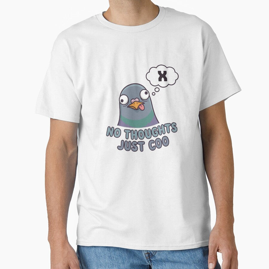 No Thoughts Just Coo - Derpy Pigeon Face Meme by Petzzz