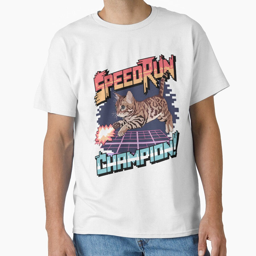 Speedrun Champion - Bengal Cat Pixel Art by NaturePixel