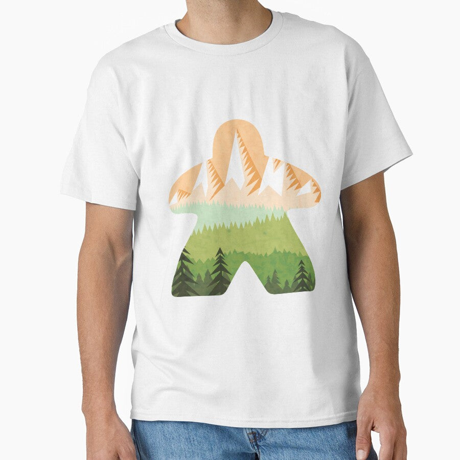Mountain Adventure Meeple Board Game Scene by BeamGeeks