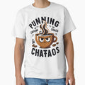 Running On Caffeine And Chaos Coffee Lover Shirt by DrawDrip