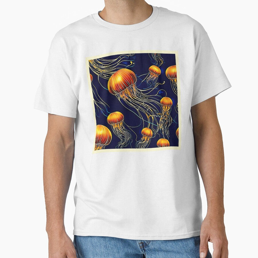 Glowing Jellyfish Sea by Health And Fitness Posts e-Store