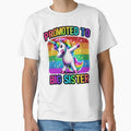 Promoted to Big Sister Girls Dabbing Unicorn Older Sister by MERCH HQ