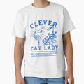 Clever Cat Lady (not crazy) - Faded Blue by DPingBirdie
