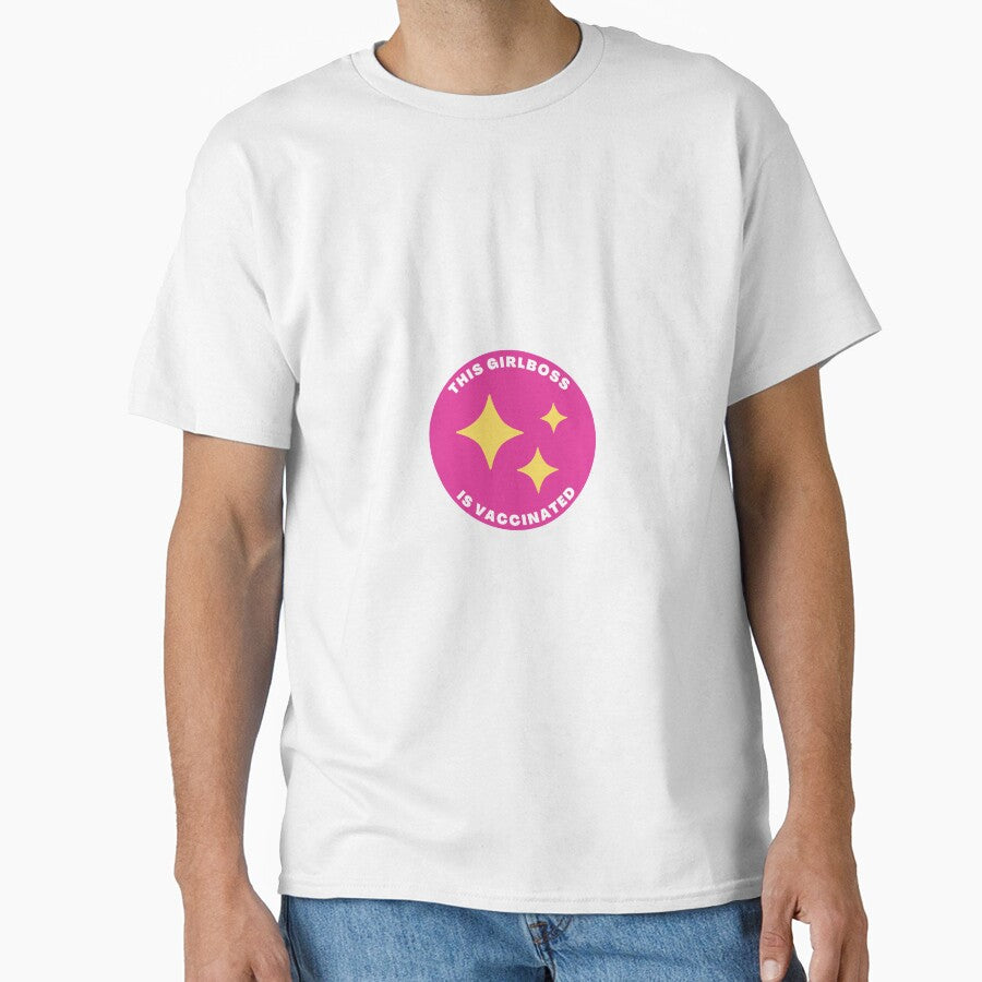 Girlboss Vaccine Sticker by izzymagsdesigns