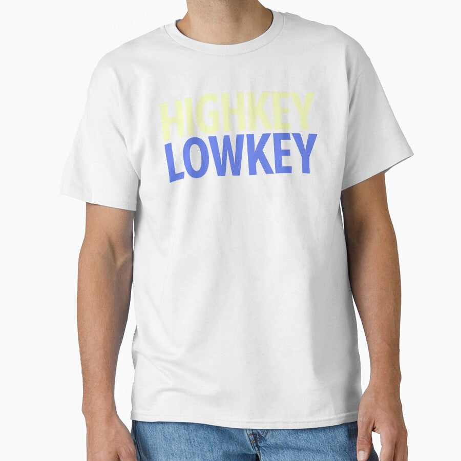 Highkey Lowkey in Blue and Yellow by Memes N Lore