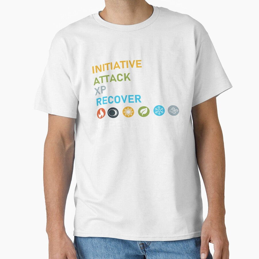 Gloomhaven Initiative, Attack, XP, Recover, Repeat Board Game Graphic - Tabletop Gaming by GeorgeDodd2
