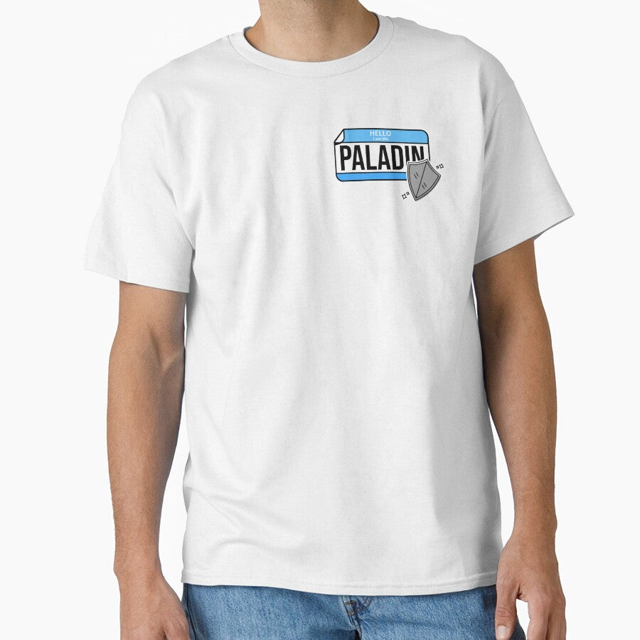 Hello, I am the Paladin DnD Nametag by DruidsDesigns