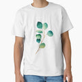 Print of eucalyptus branches watercolor green leaves by Createssy