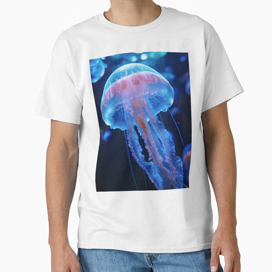 Bioluminescent Jellyfish – Purple Glow Deep Sea Art by ArtiQreate