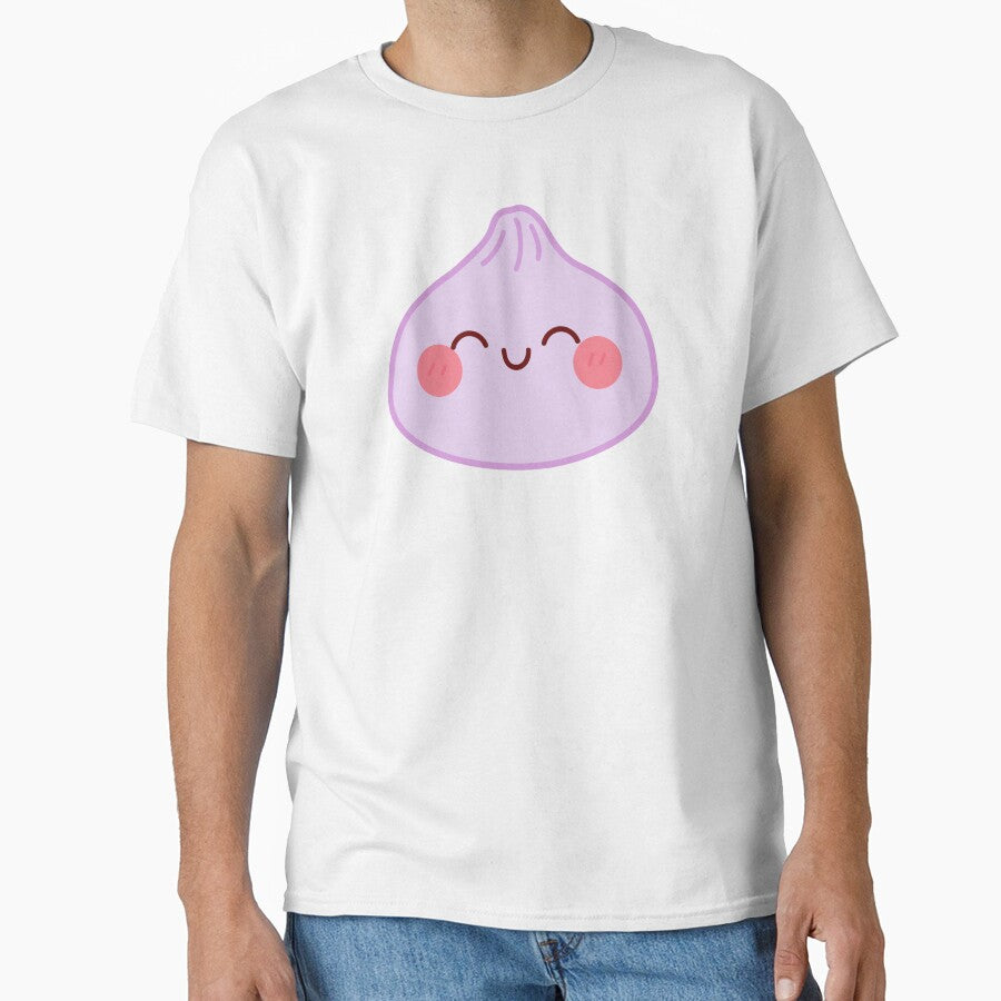 Purple squishy Dumpling – Cute Kawaii Food Character Design by EmeraldeaArt