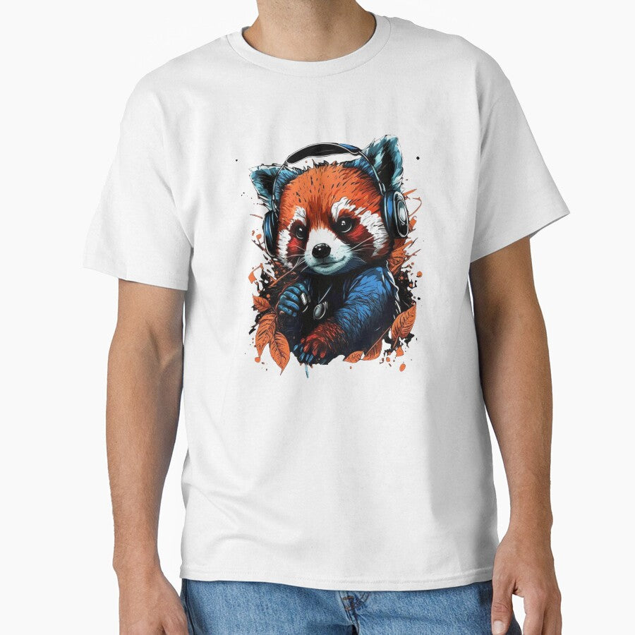 Red Panda Bear music lover, music and cuddles by pasdem
