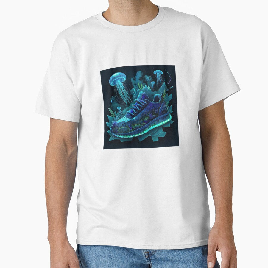 Abyss Bloom – Bioluminescent Sneaker Sticker Premium Cool Reloaded Trendy Best Gift by Imaginarium of Chaos falcon88
