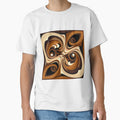 Contemporary Ceramic Brown Energetic Contemporary Pattern Digital Painting by CodeAndColors