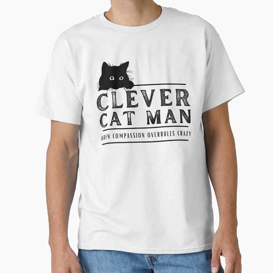Clever Cat Man (not crazy) - Cat on the Left by DPingBirdie
