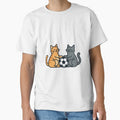 Cute Soccer Cats Cartoon - Funny Cat Football Lovers Design by PrintforDesign