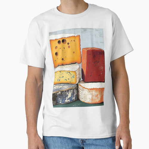 A Rustic Tower of Cheeses Showcasing Texture, Color and Artful Culinary Display by OlfactoART Studio