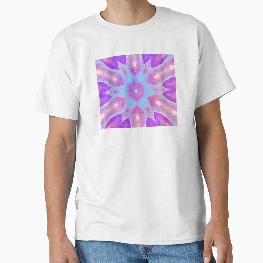 Purple Energy Abstract Watercolor Pattern Painting by DebiPhillips