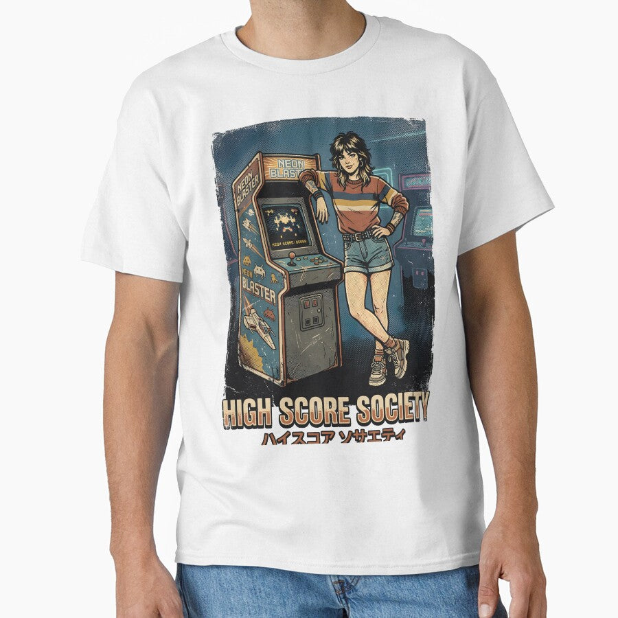 High Score Society – Vintage Arcade Streetwear by Dhenin Studio