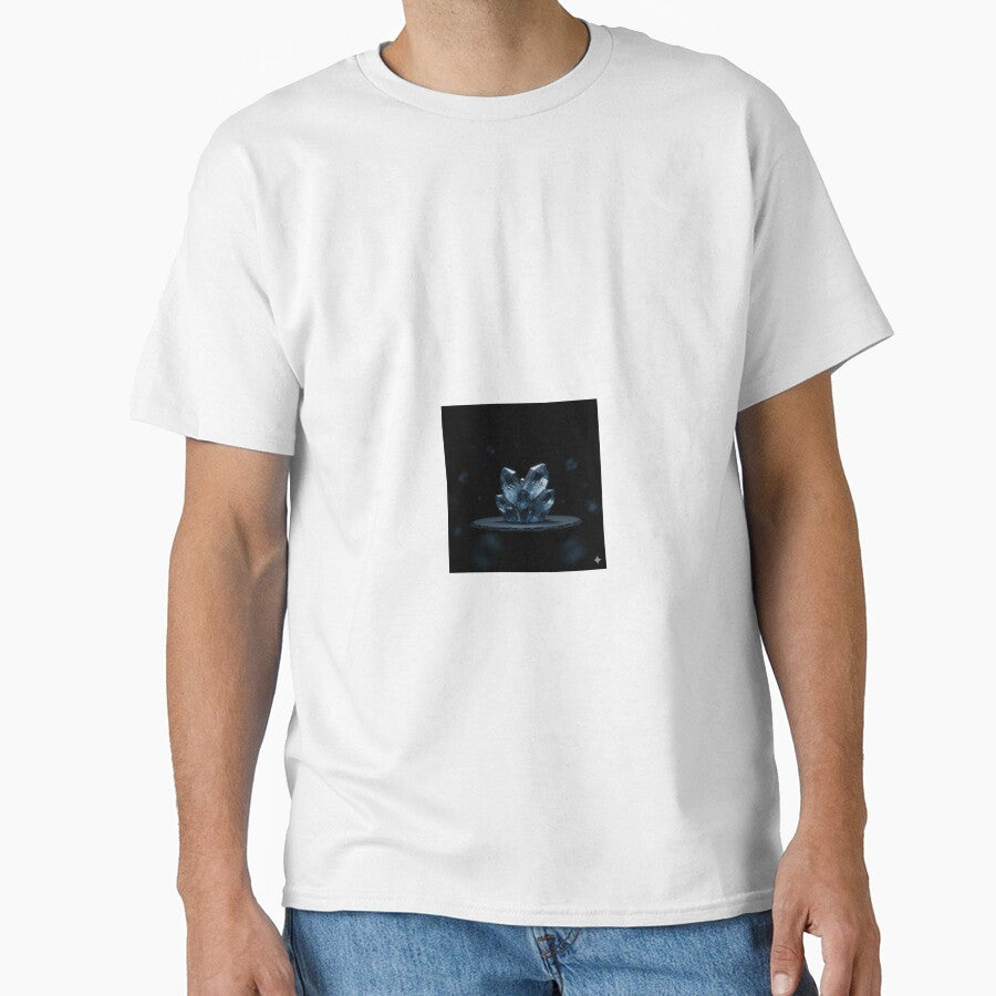 Mystic Blue Crystal Cluster – Dark Energy Fantasy Art by RZandRaiDesigns
