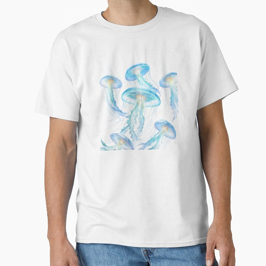 Ethereal Glow of Jellyfish Underwater by EsraaCreations