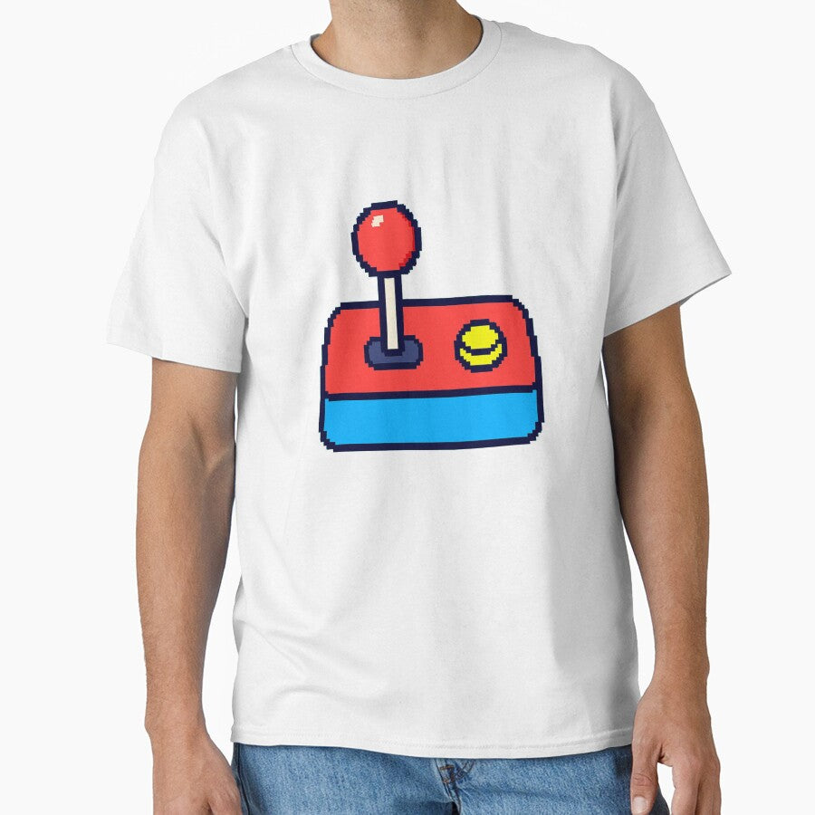 Classic Arcade Joystick, Retro Gaming Art by E.D.CH designs.