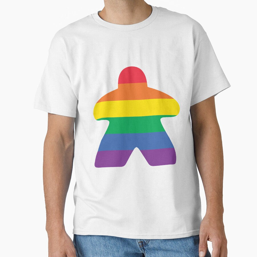 Gay Pride Flag Meeple - Rainbow by BeamGeeks