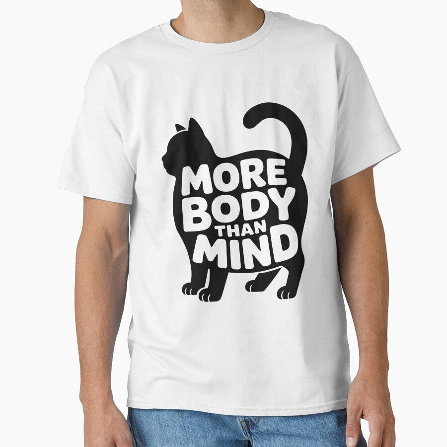 More Body Than Mind Funny Fat Cat by Tammy Winand Arts