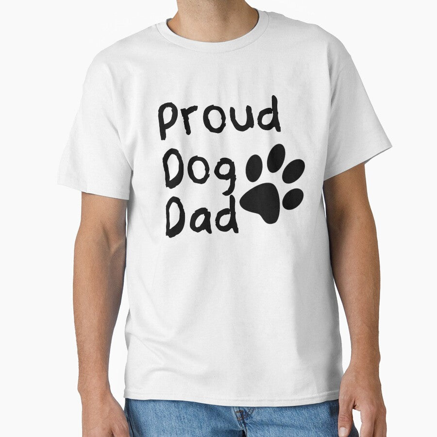 Proud Dog Dad Paw by AmandaDesign