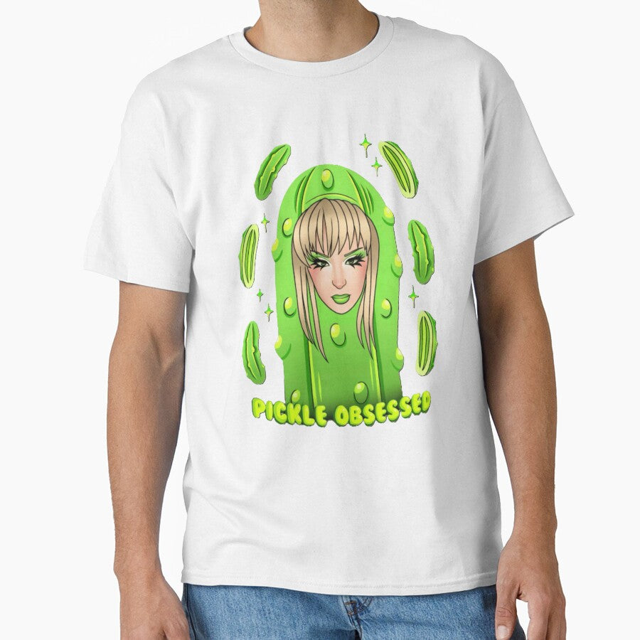 Pickle Obsessed Funny Green Pickle Costume Design For Food Lovers, Gift For Humor Fans by DavidLBonds