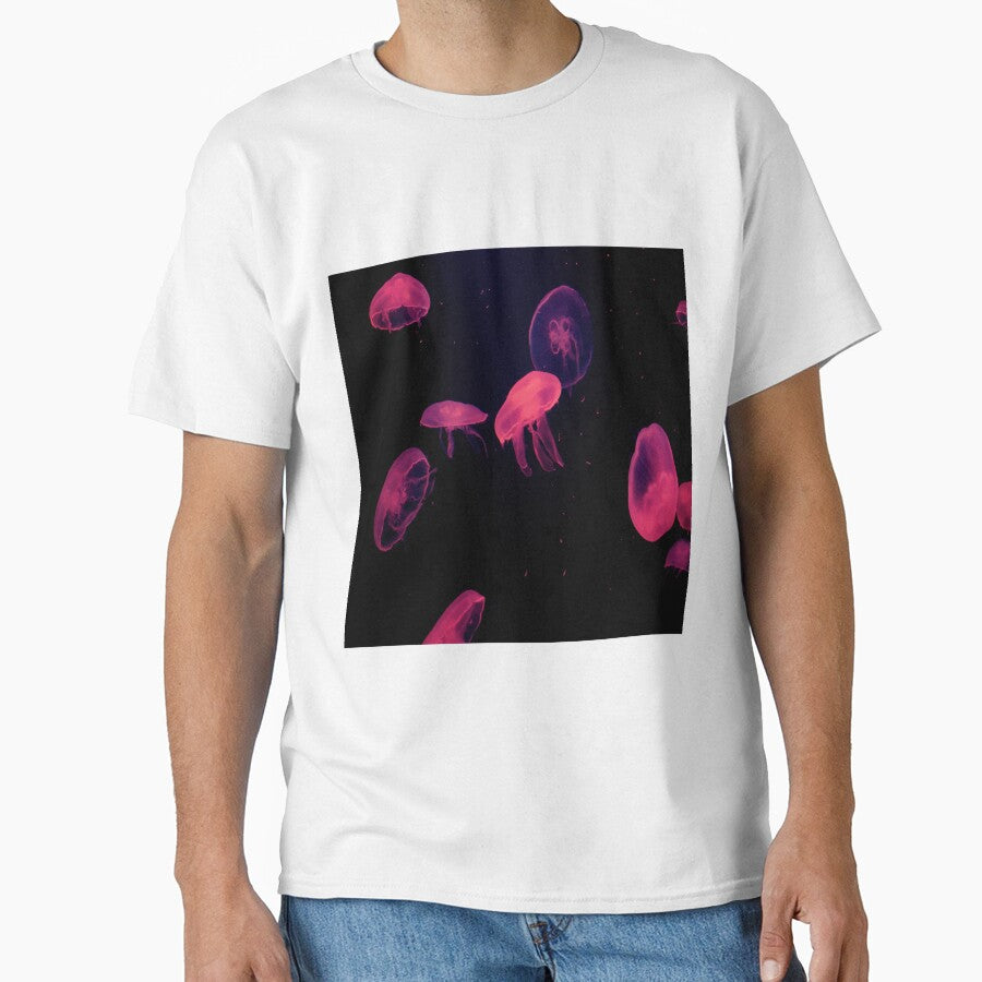 Jellyfish deep ocean - pink by oxoxoxo