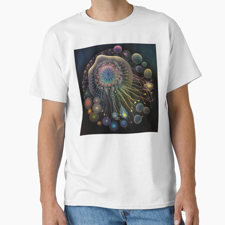 Jellyfish with Bubbles by ImaginationbyAI