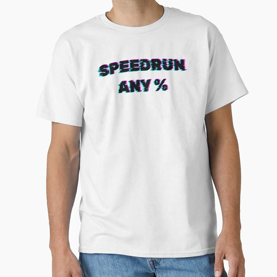 Speedrun Any % – Glitch Effect Gaming Text by PHRASEandSTYLE