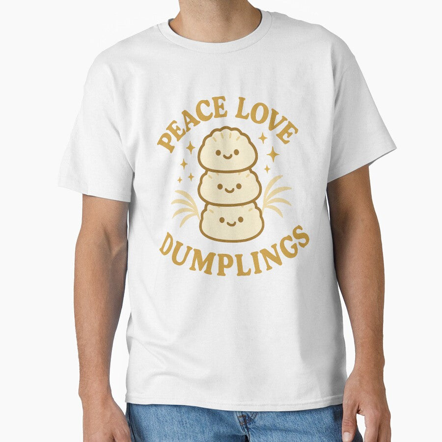 Peace love Dumplings funny Dumplings fan by snowry